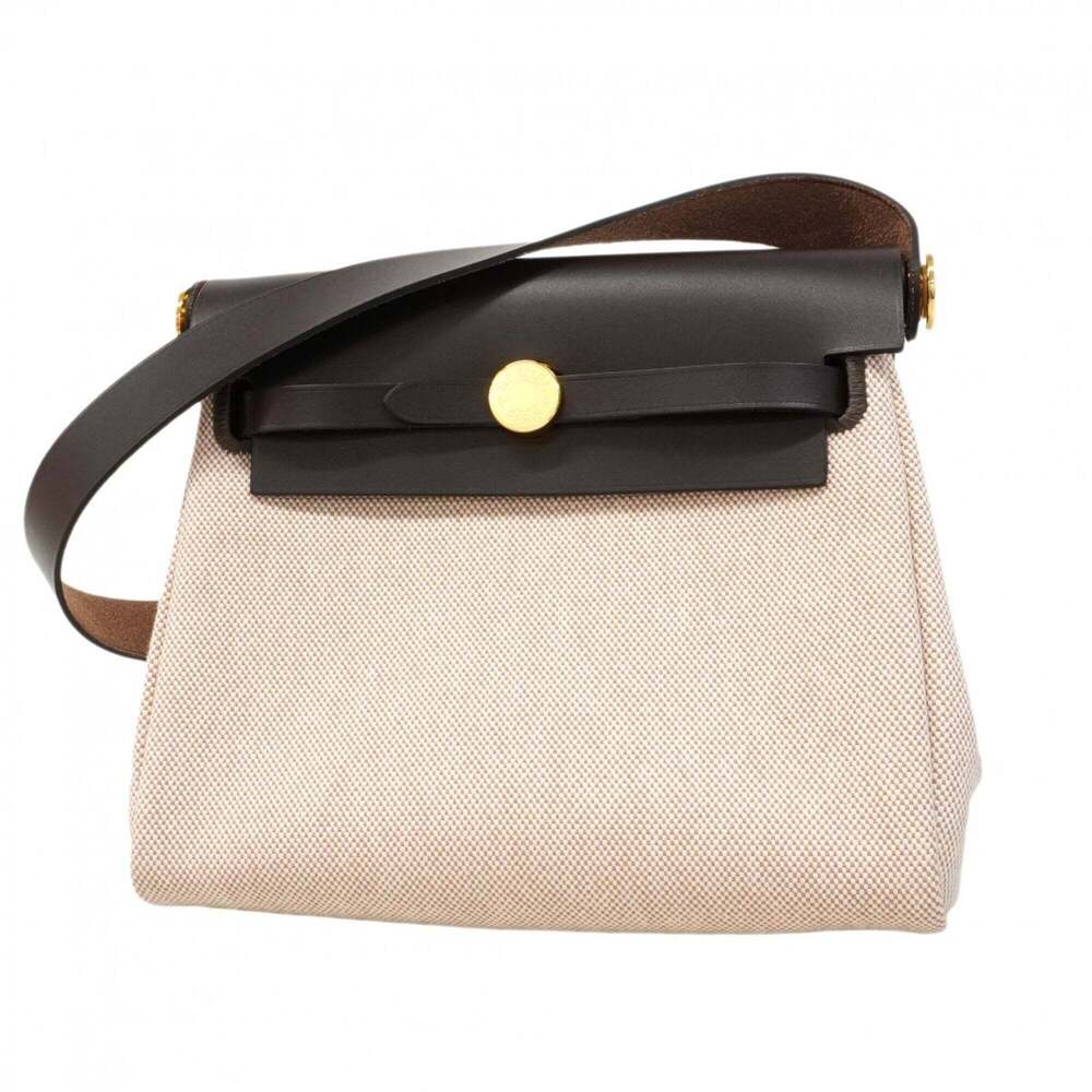 Hermes Shoulder Bag, Herbag Zip Mini, Toile H, Dark Brown, G Stamp, Women's - Picture 1 of 6